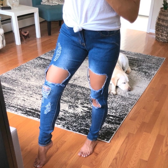 JELENE  destroyed skinny jeans - Picture 3 of 6